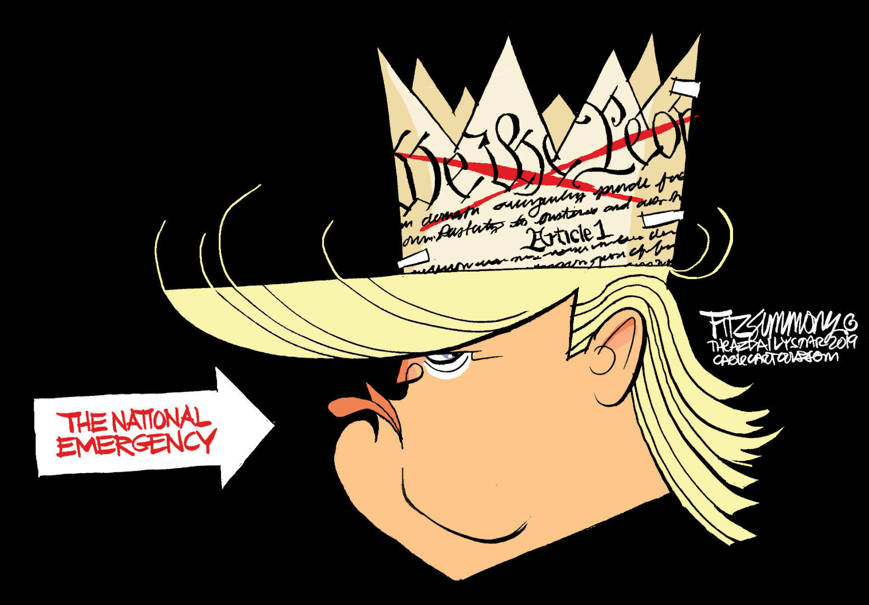 Daily Fitz Cartoon: Constitutional Crisis